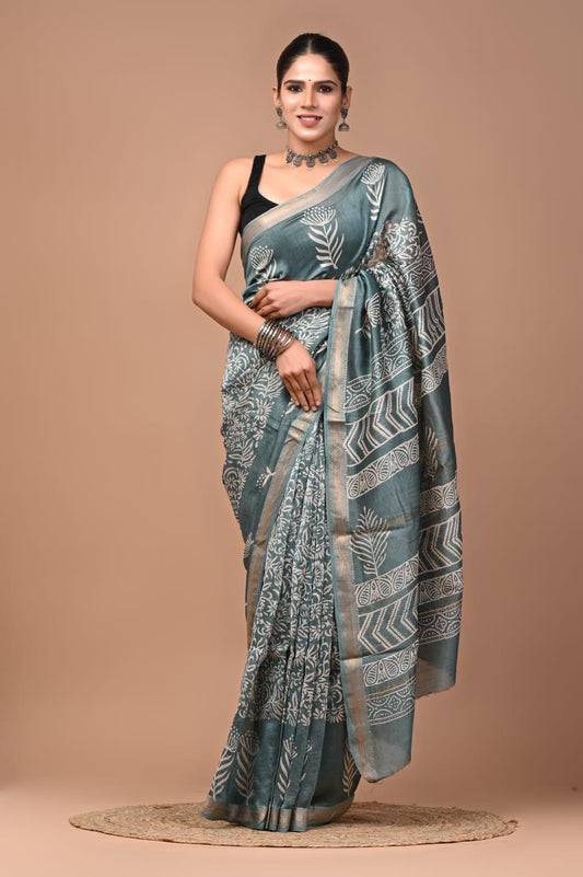 Premium Maheshwari Silk Saree (SWSRMAH57)