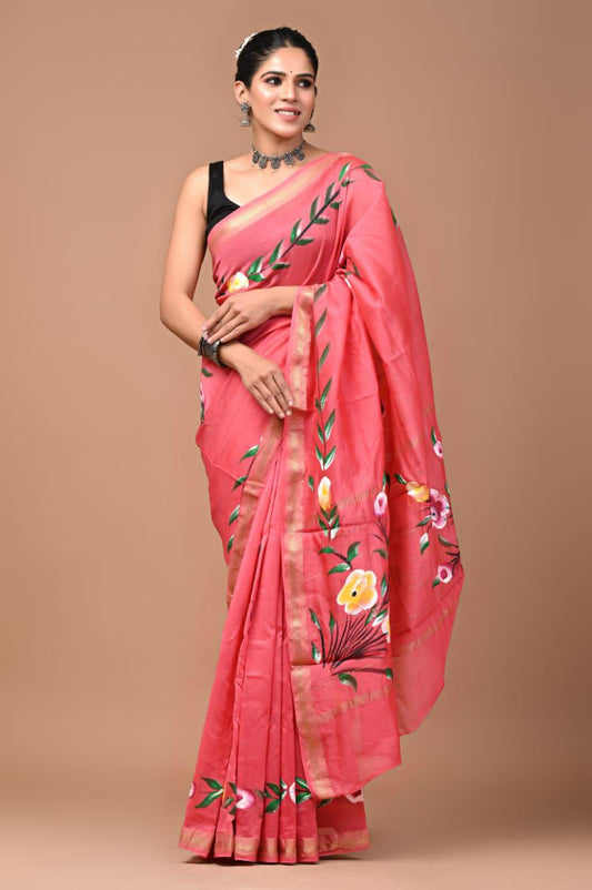Premium Maheshwari Silk Saree (SWSRMAH58)