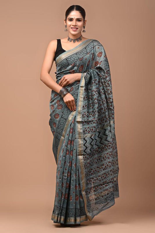 Premium Maheshwari Silk Saree (SWSRMAH65)
