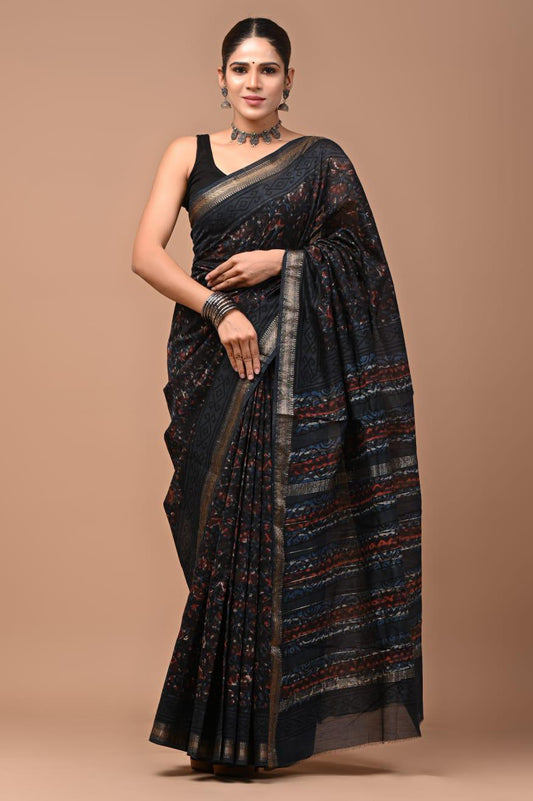 Premium Maheshwari Silk Saree (SWSRMAH67)