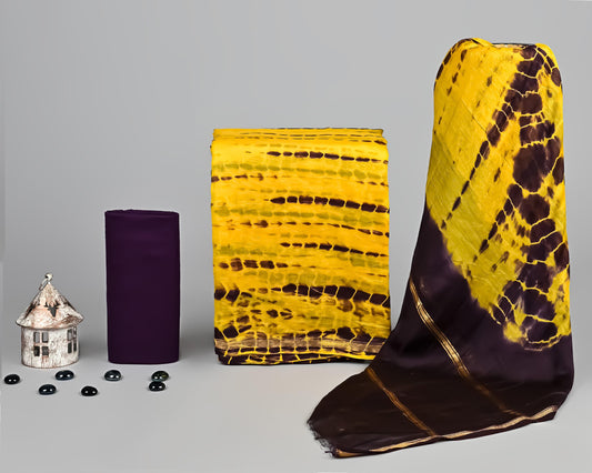 CHANDERI SILK SUIT WITH CHANDERI SILK DUPATTA 15
