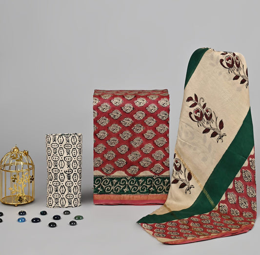 FESTIVE COLLECTION PREMIUM CHANDERI SILK SUITS 33