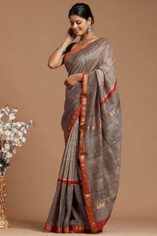 Premium Maheshwari Silk Saree (SWSRMA 129)