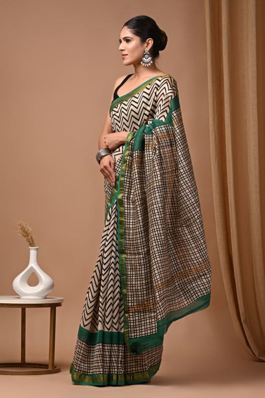 Premium Maheshwari Silk Saree (SWSRMAH126)