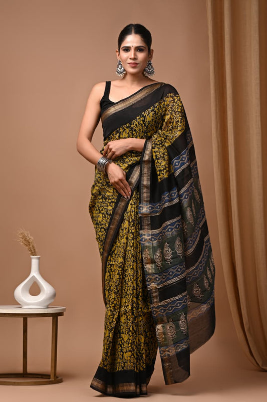 Premium Maheshwari Silk Saree (SWSRMAH123)