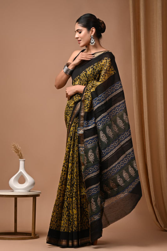 Premium Maheshwari Silk Saree (SWSRMAH121)