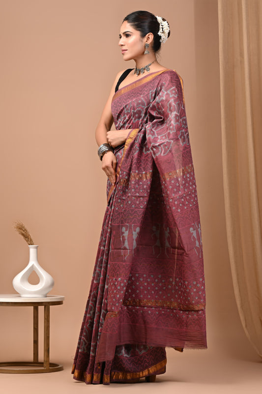 Premium Maheshwari Silk Saree (SWSRMAH110)