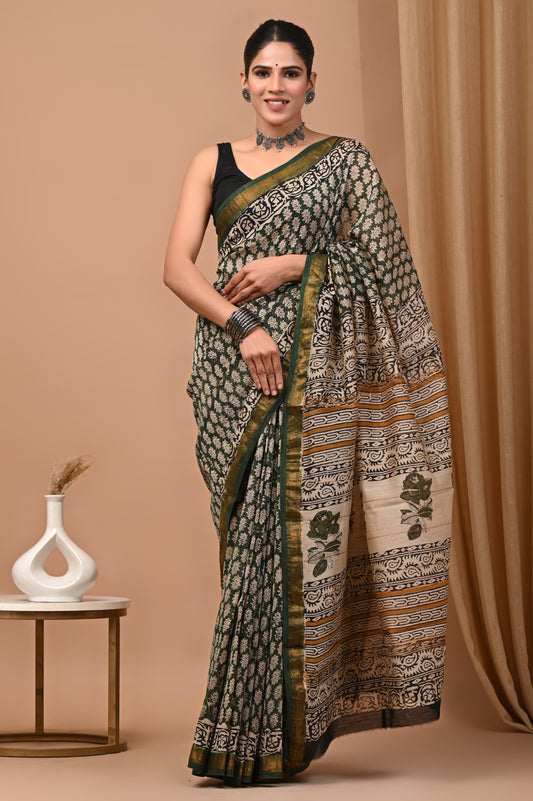 Premium Maheshwari Silk Saree (SWSRMAH107)