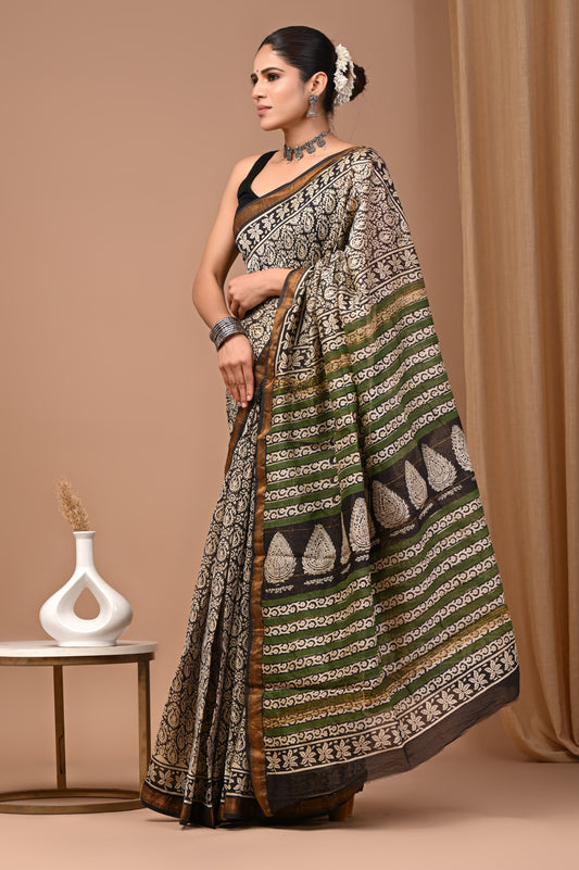 Premium Maheshwari Silk Saree (SWSRMAH105)
