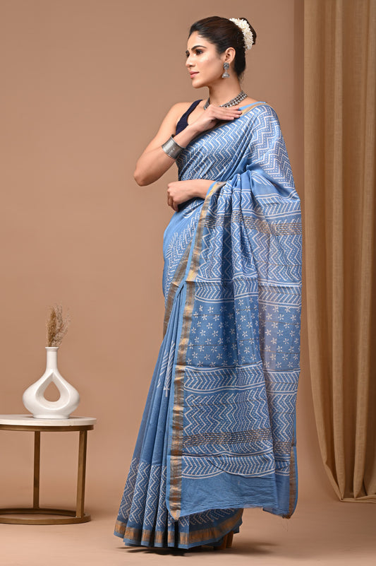 Premium Maheshwari Silk Saree (SWSRMAH104)