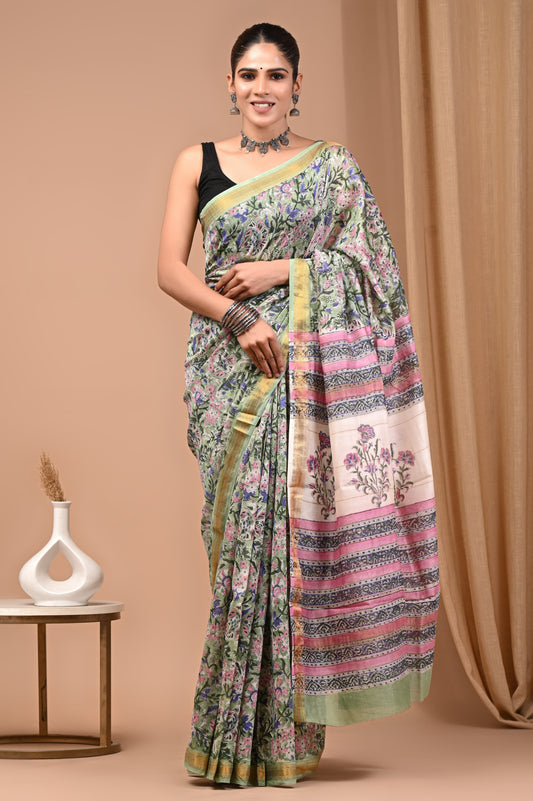 Premium Maheshwari Silk Saree (SWSRMAH100)