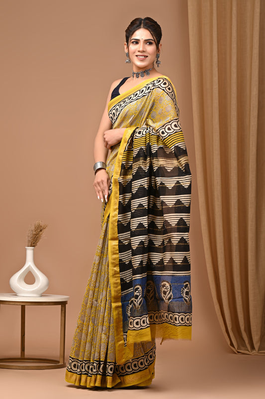 Premium Maheshwari Silk Saree (SWSRMAH99)