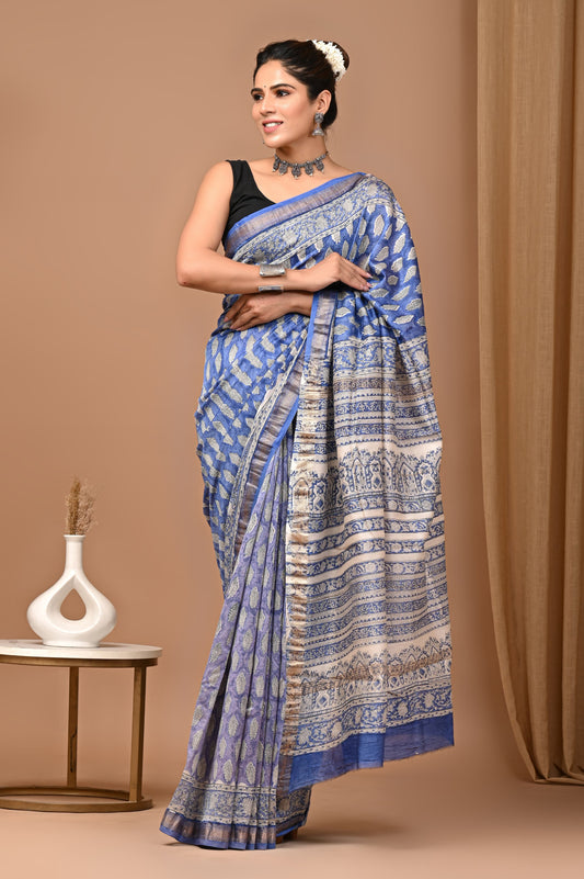 Premium Maheshwari Silk Saree (SWSRMAH88)