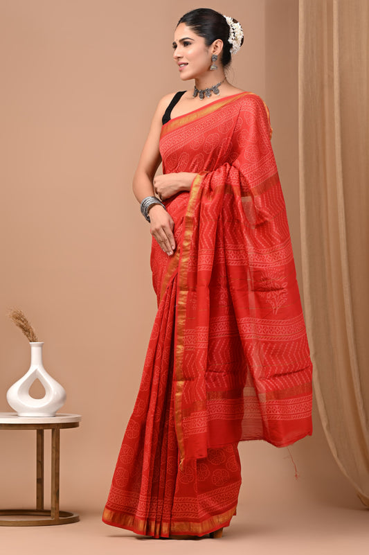 Premium Maheshwari Silk Saree (SWSRMAH87)