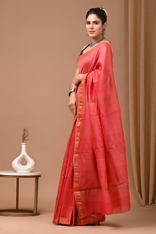 Premium Maheshwari Silk Saree (SWSRMAH86)
