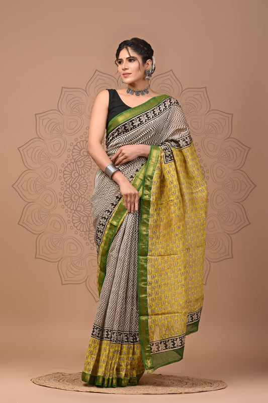 Premium Maheshwari Silk Saree (SWSRMAH83)