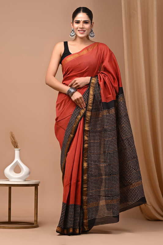 Premium Maheshwari Silk Saree (SWSRMAH82)