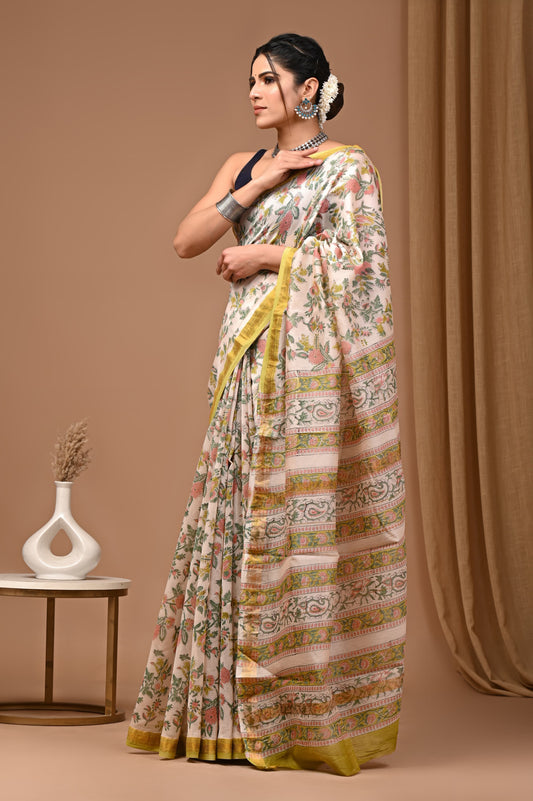 Premium Maheshwari Silk Saree (SWSRMAH81)