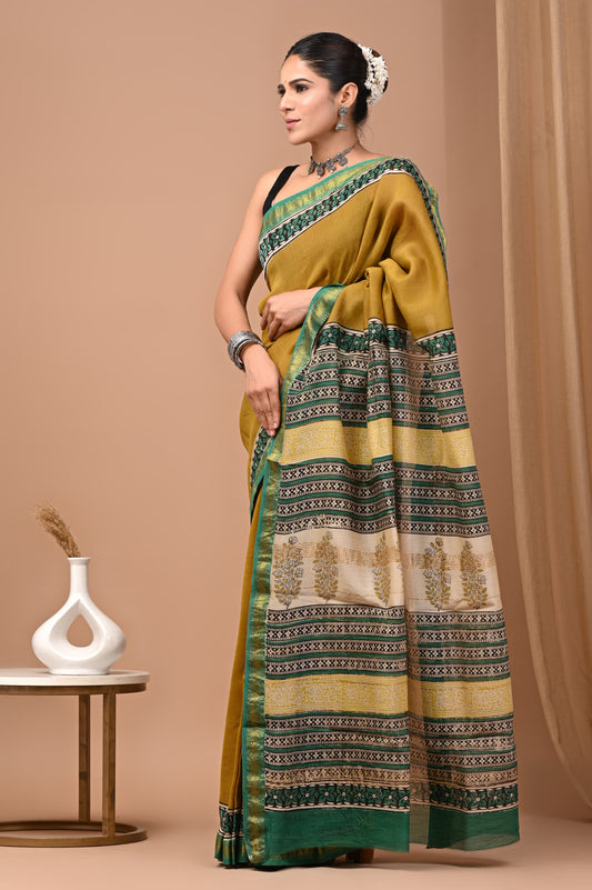 Premium Maheshwari Silk Saree (SWSRMAH80)