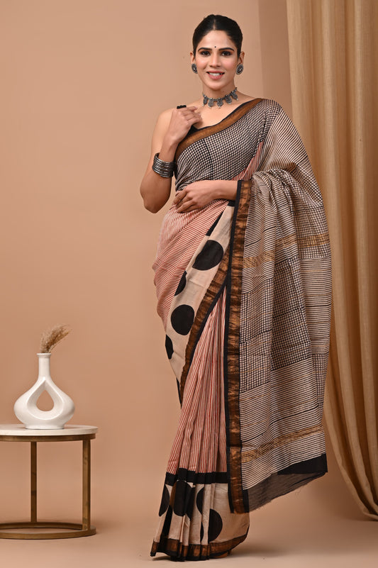 Premium Maheshwari Silk Saree (SWSRMAH78)