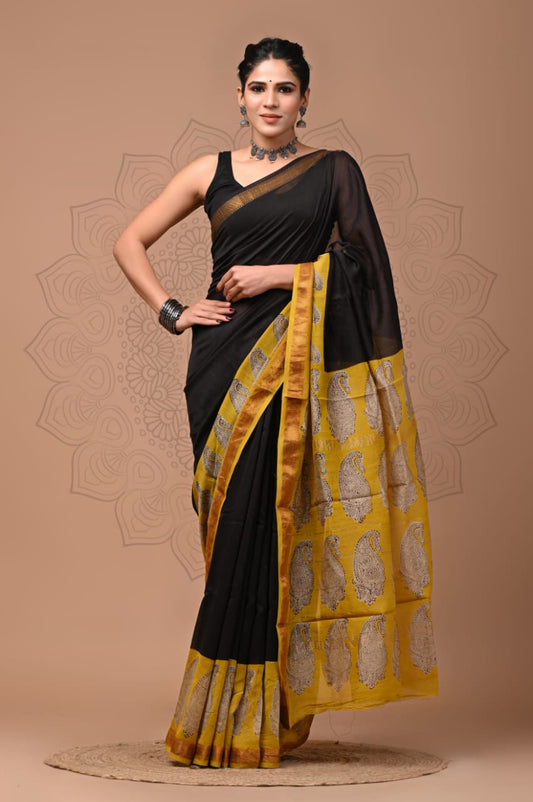 Premium Maheshwari Silk Saree (SWSRMAH77)