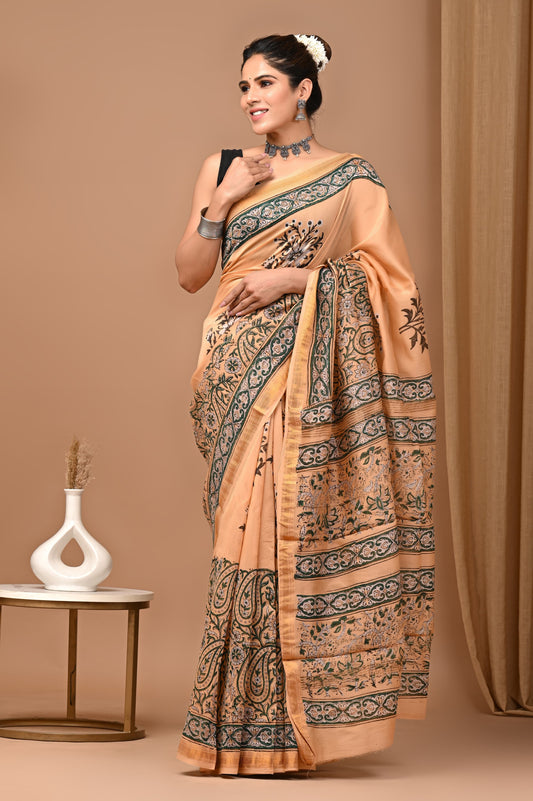 Premium Maheshwari Silk Saree (SWSRMAH76)