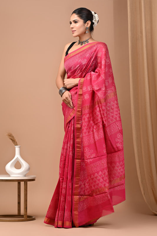 Premium Maheshwari Silk Saree (SWSRMAH75)