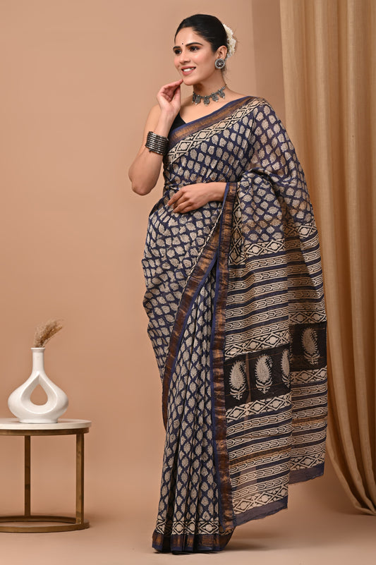 Premium Maheshwari Silk Saree (SWSRMAH74)