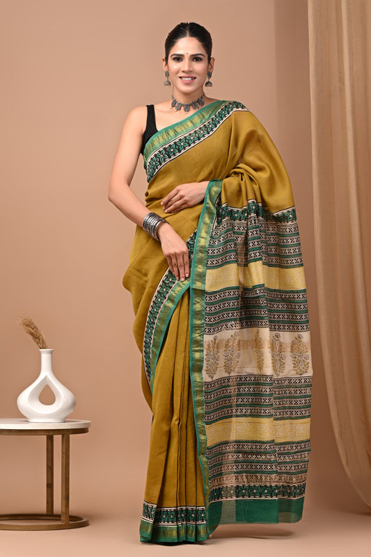 Premium Maheshwari Silk Saree (SWSRMAH73)