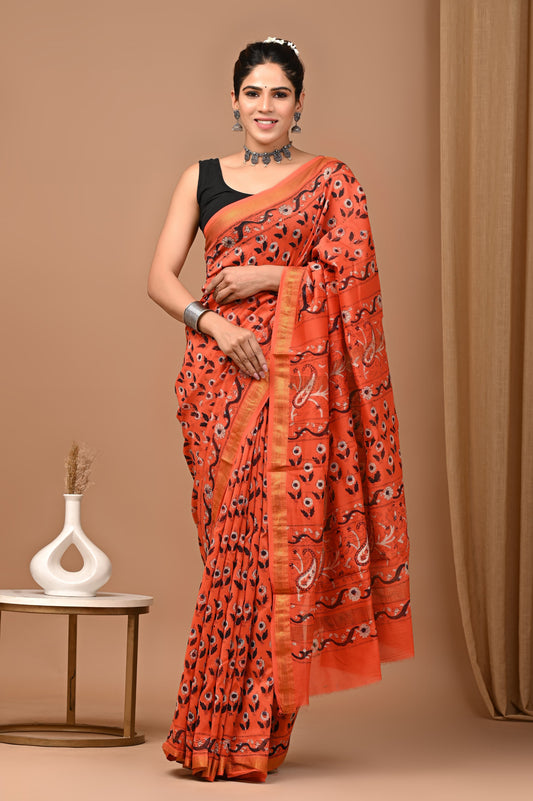 Premium Maheshwari Silk Saree (SWSRMAH69)