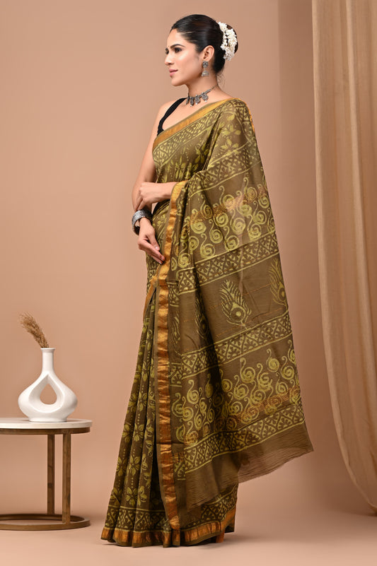 Premium Maheshwari Silk Saree (SWSRMAH62)