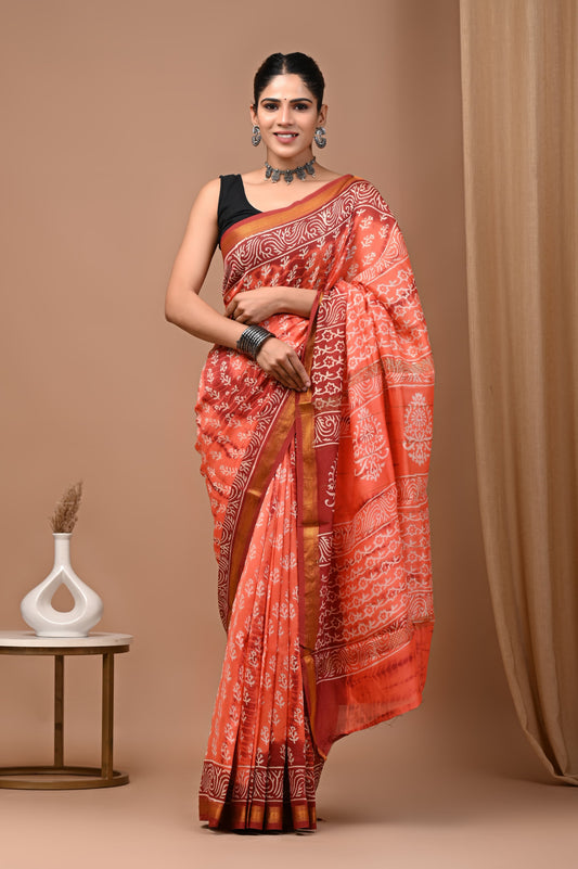 Premium Maheshwari Silk Saree (SWSRMAH56)
