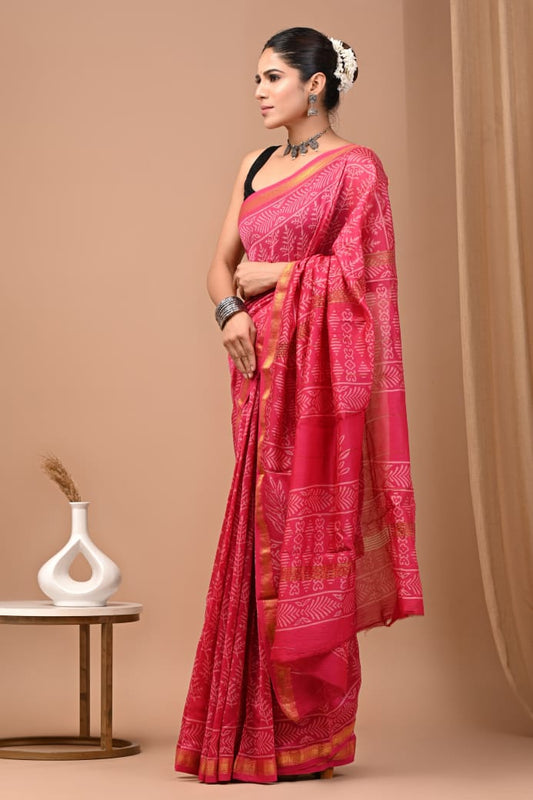 Premium Maheshwari Silk Saree (SWSRMAH50)