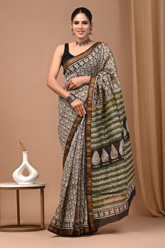 Premium Maheshwari Silk Saree (SWSRMAH42)