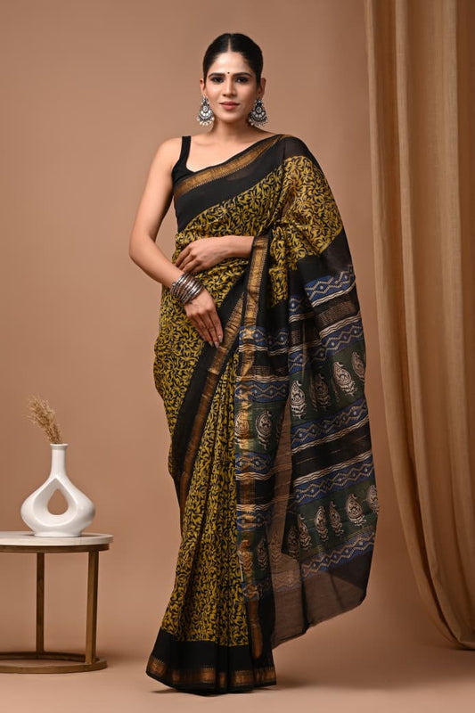 Premium Maheshwari Silk Saree (SWSRMAH39)