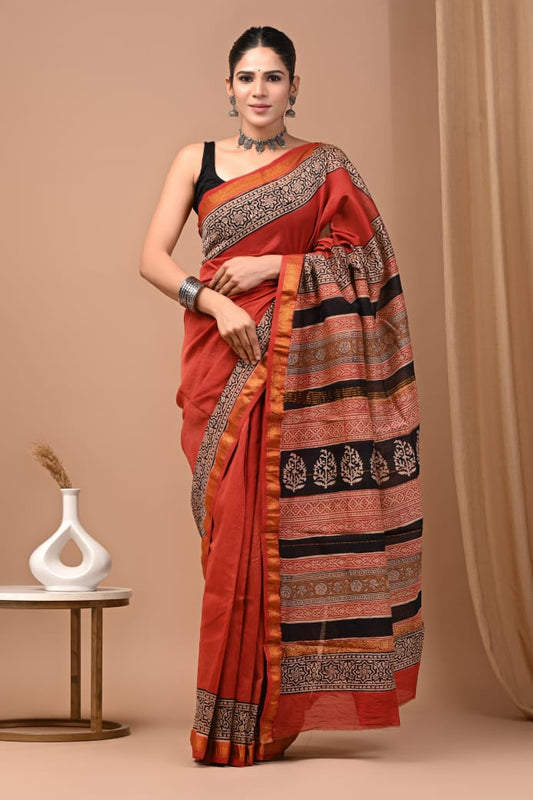 Premium Maheshwari Silk Saree (SWSRMAH37)