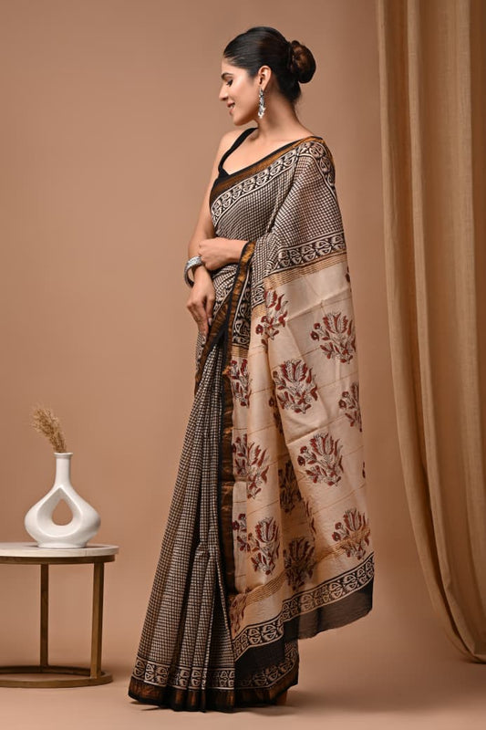Premium Maheshwari Silk Saree (SWSRMAH34)
