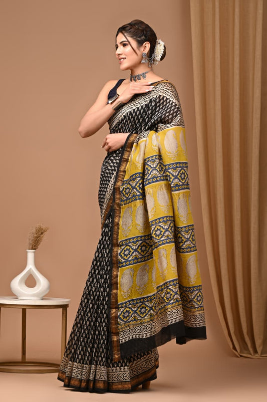 Premium Maheshwari Silk Saree (SWSRMAH31)
