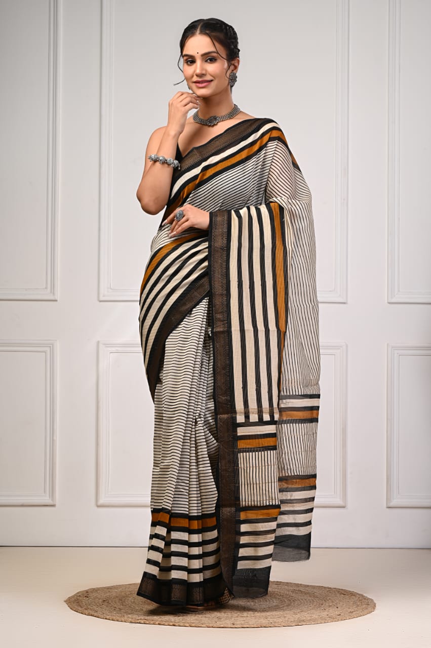 Premium Maheshwari Silk Saree (SWSRMAH27)