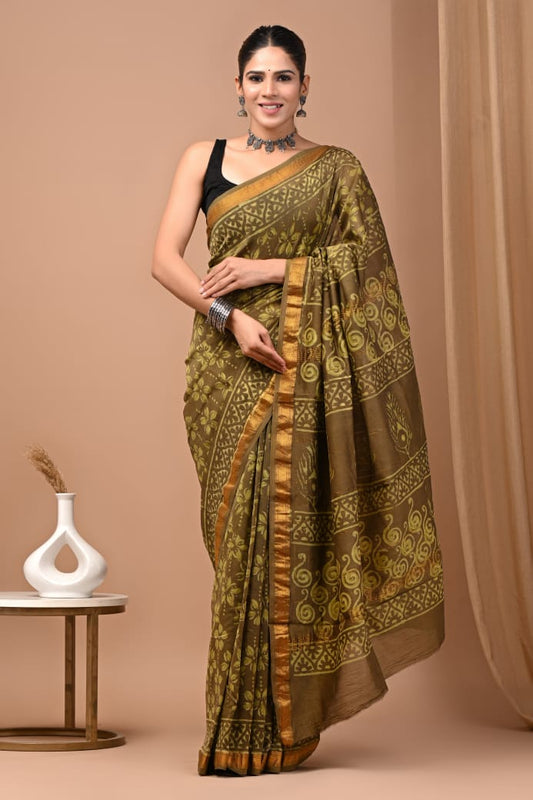 Premium Maheshwari Silk Saree (SWSRMAH22)