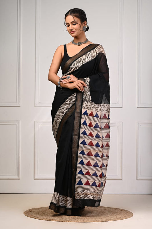 Premium Maheshwari Silk Saree (SWSRMAH19)
