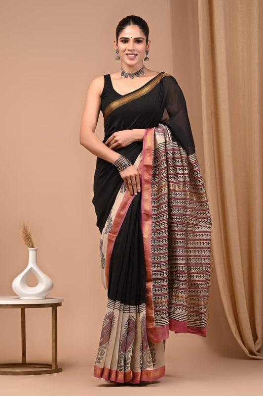Premium Maheshwari Silk Saree (SWSRMAH16)