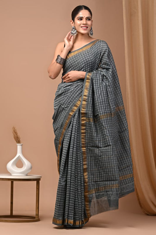 Premium Maheshwari Silk Saree (SWSRMAH15)