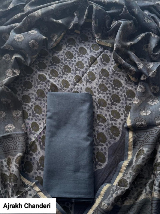 FESTIVE COLLECTION PREMIUM CHANDERI SILK SUITS  08