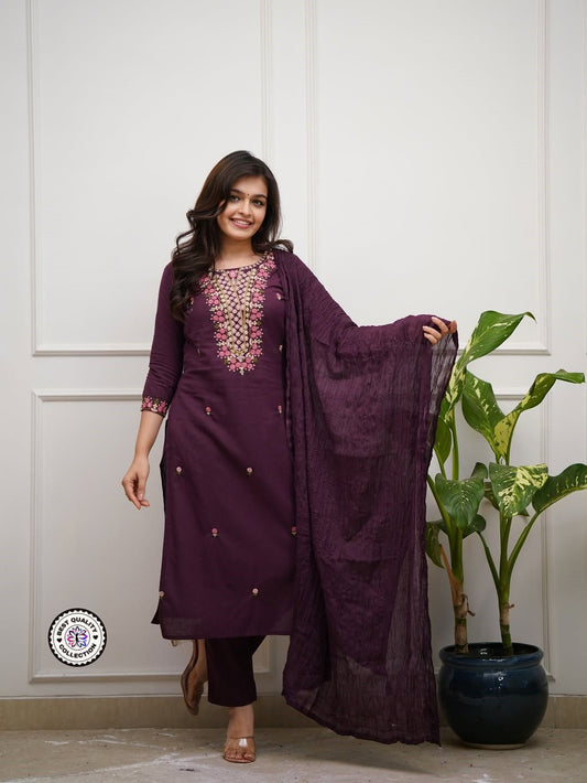 Amazing Beautiful Collection   💞 PAIR OF TOP-BOTTOM & DUPATTA💞  (NFRSD01)