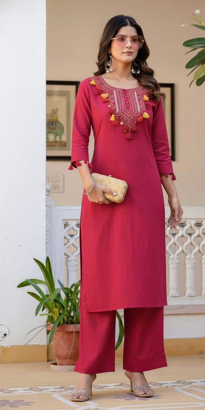 New stylish and affordable beautiful look straight set with beautiful print and fabric pure Cotton💃💃 (SWSK08)