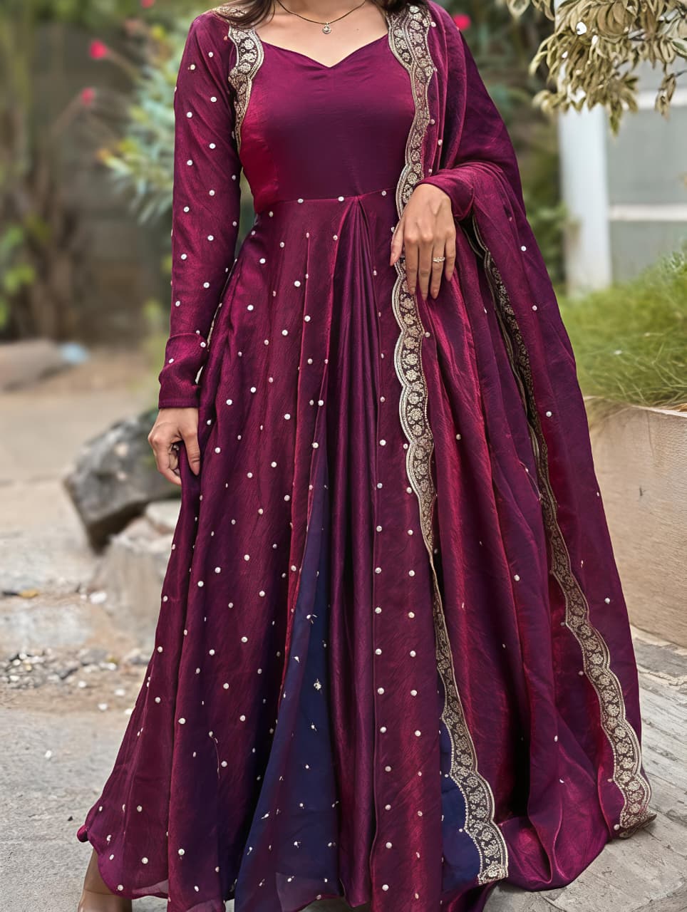 This Exquisite Georgette anarkali (RRRD30)