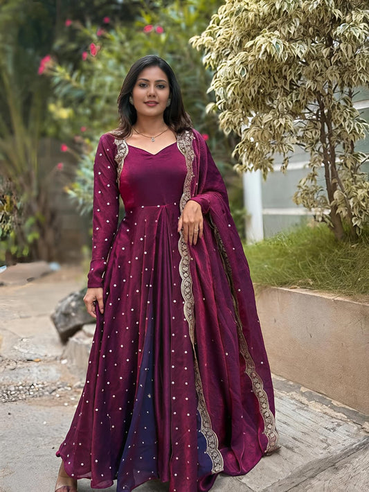 This Exquisite Georgette anarkali (RRRD30)