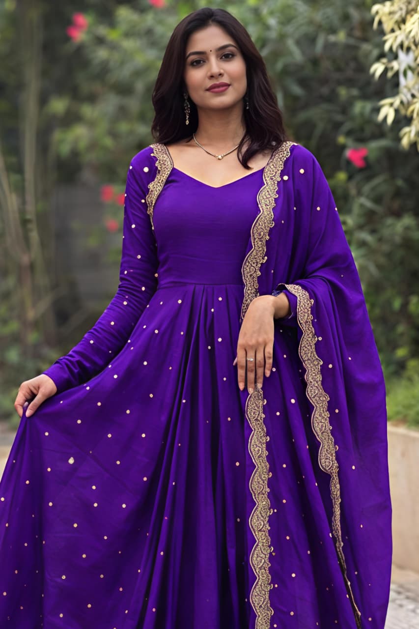 This Exquisite Georgette anarkali (RRRD30)