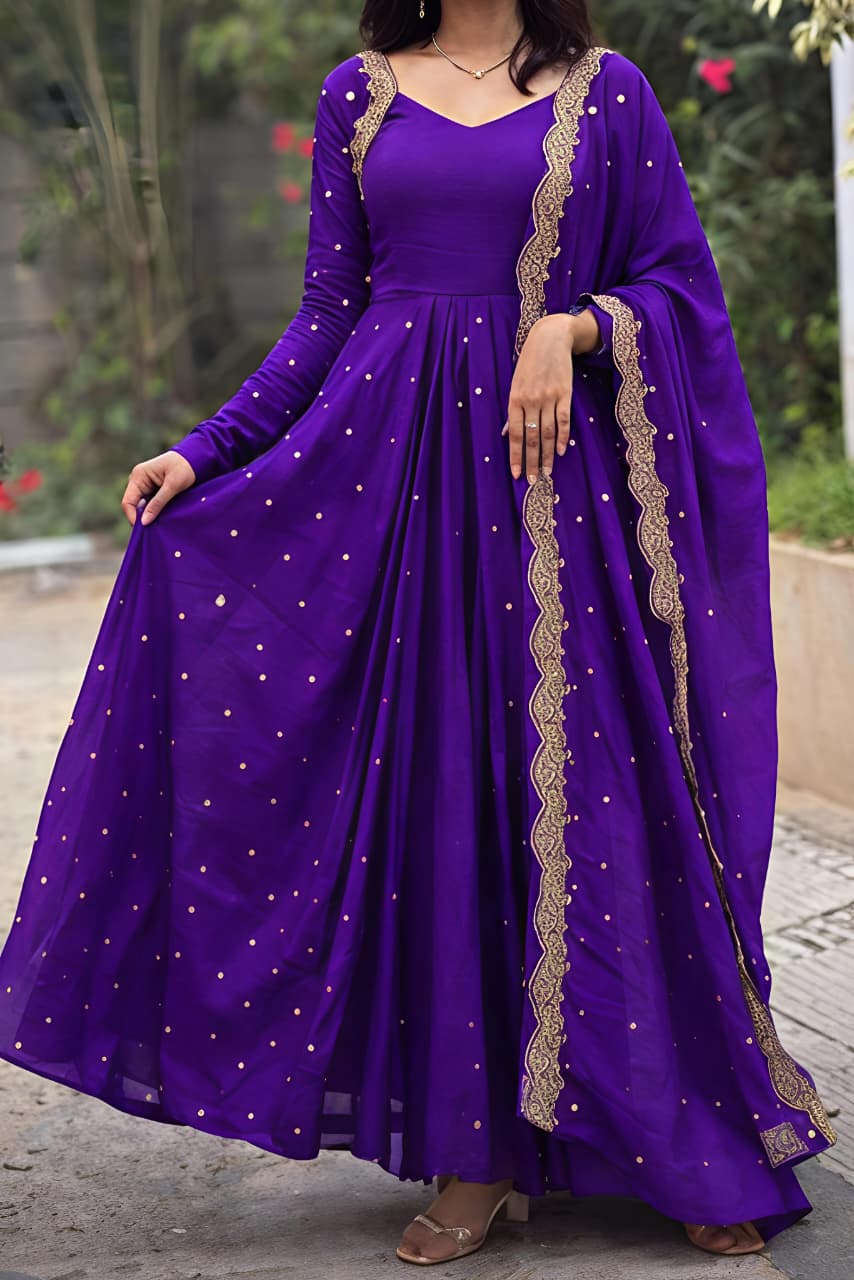 This Exquisite Georgette anarkali (RRRD30)